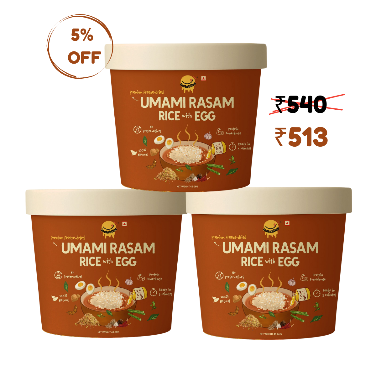 Umami Rasam Rice with Egg