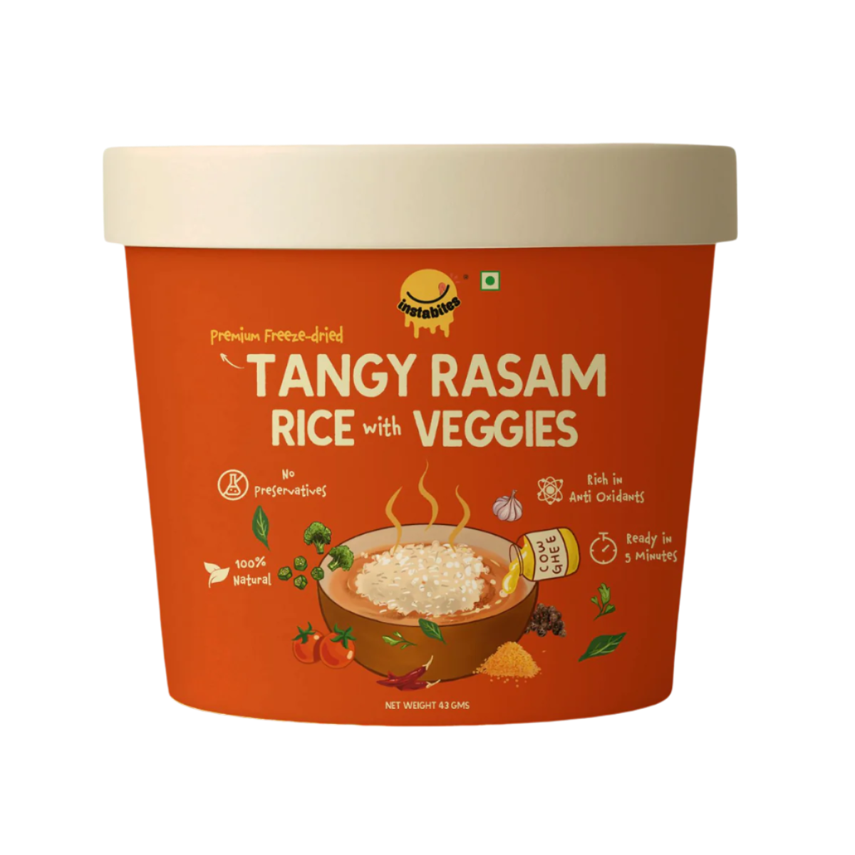 Tangy Rasam Rice with Veggies