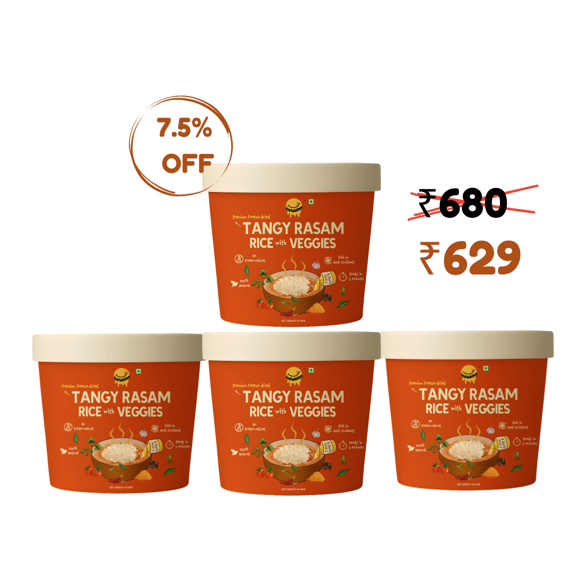 🎁 Tangy Rasam Rice with Veggies (100% off)